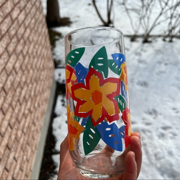 Libbey vintage tropical glasses- SET OF 4 - Picture 5 of 7